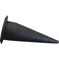 BENMAN ΜΥΤΗ ΓΙΑ ΠΙΣΤΟΛΙ ΑΒS ΠΛΑΣΤΙΚΟ ΜΑΥΡΟ 38mm 5ΤΜΧ (70104)