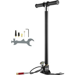 Αντλία χειρός VEVOR PCP, 4 σταδίων, 30Mpa 4500 PSI Υψηλής πίεσης PCP Air Rifile Filling Stirrup Pump με μετρητή πίεσης φίλτρου λαδιού, ανοξείδωτος χάλυβας για αεροβόλα Ελαστικό Scuba Tank Paintball Fi
