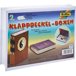 FOLIA Κουτιά Από Χαρτόνι Λευκό, 2τμχ Μολυβοθήκη
