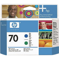 HP 70 Blue & Green Πακέτο 2 Μελανιών Εκτυπωτή Inkjet C9408A