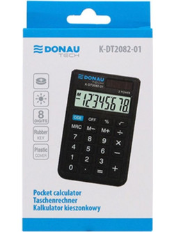 Αριθμομηχανή Donau Tech 97Χ60Χ11 8 ψηφίων μαύρο