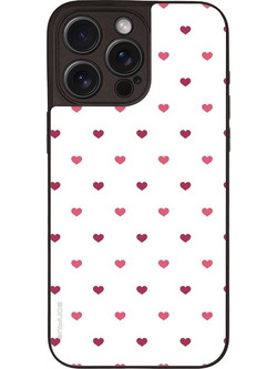 Sonique Heart Series Back Cover White 01 (iPhone 15 Pro Max)