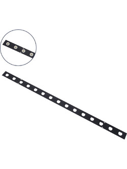 GloboStar(R) 90237 Μεταλλικο Καλυμμα 1 Μέτρου 15 Τεμαχίων για Ψηφιακή Αλυσίδα Γιρλάντα 20 Σποτ LED με Κωδικό 90140 Μαύρο Μ100 x Π4.7 x Υ1cm 90237