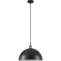 Home Lighting Magnum 77-8695 Κρεμαστό Φωτιστικό Οροφής Μονόφωτο E27 Χρυσό SE21-BR-10-MS40