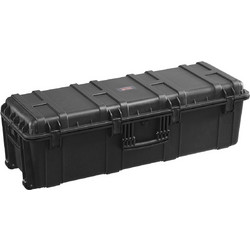 Αδιάβροχη σκληρή θήκη VEVOR 5.5 Cu.ft με 3 λαβές Μαύρη θήκη μεγάλης χωρητικότητας