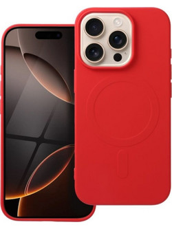 Is Tpu Silicone Mag Iphone 16 Pro Max (Big HOLE) Red Backcover - (SILMAGIP16PMR)