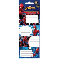 ΕΤΙΚΕΤΕΣ ΣΧΟΛΙΚΕΣ SPIDERMAN (20 τμχ) (508439)