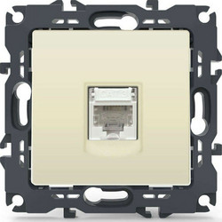 Πρίζα Τηλεφώνου Χωνευτή Prime 1000113002 1xRJ11 CAT3 Ivory Aca