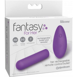 Pipedream Fantasy For Her Vibrating Bullet Remote Control Δονητής Bullet για Ζευγάρια με Τηλεχειριστήριο Μωβ