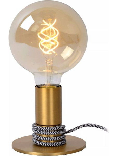 Lucide 45576/01/02 Πορτατίφ Ε27 Διαφανές Χρυσό Φ12xΥ10.5cm
