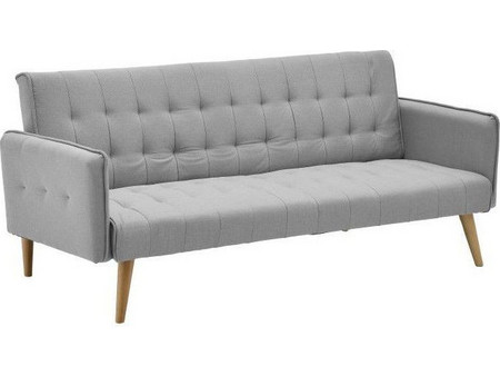Τριθέσιος Καναπές Κρεβάτι Γκρι 187x85x80cm 6-50-585-0015