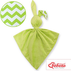 Cuddly rabbit double-sided- Chevron green