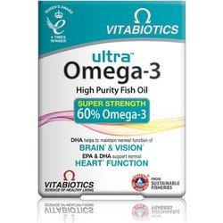 Vitabiotics Ultra Omega-3 Ιχθυέλαιο 60 Κάψουλες