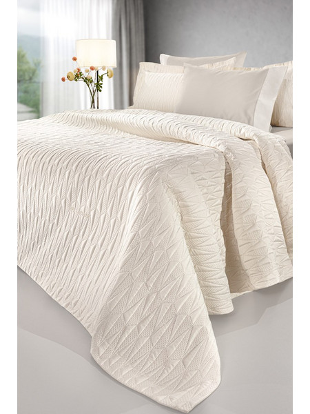 Κουβερλί Σετ Υπέρδιπλο 240x250 Microsatin Guy Laroche Ruby Ivory