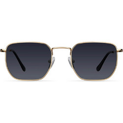 Meller Emin Gold Carbon Ανδρικά Γυαλιά Ηλίου Τετράγωνα Μεταλλικά Χρυσά με Μαύρο Polarized Φακό