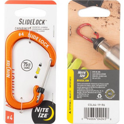 Carabiner 4 Slidelock Aluminium Orange Nite Ize CSLA4-19-R6