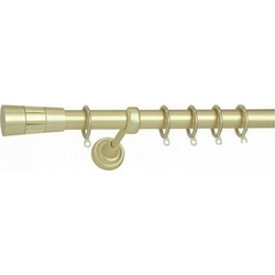 Πτυσσόμενο Μεταλλικό Κουρτινόξυλο Φ25 140-250cm Χρυσό- Ματ Νο1
