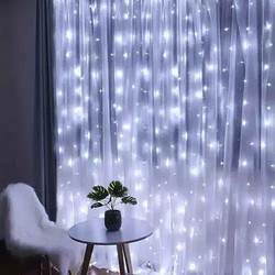 Aigostar 300 Χριστουγεννιάτικα Λαμπάκια LED σε Κουρτίνα Ψυχρά Λευκά 3m 300LED