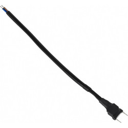 GloboStar 226033 Connector AC/DC Max 10m Τροφοδοσίας Για Όλες τις Μονόχρωμες Epistar Wide Ταινίες LED Διπλής Σειράς DC 230V 2 Pin Μ25 x Π1.6 x Y0.8cm