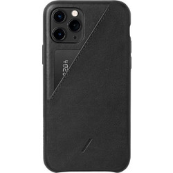 Θήκη Apple iPhone 11 Pro - Native Union Clic Card Δερμάτινη - Μαύρο