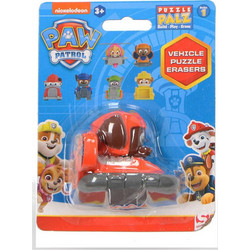 Αυτοκινητάκι 3D Pazzle Γόμα Zuma Paw Patrol 6cm