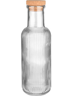Estia ESTIA ΜΠΟΥΚΑΛΙ ΓΥΑΛΙΝΟ 1000ml ΑΝΑΓΛΥΦΟ ΜΕ ΦΕΛΛΟ ΓΚΡΙ