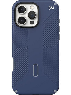 Speck Iphone 16 Pro Max Case (150725-3206) Presidio Pro Grip + Clicklock (Coastal BLUE/DUSTGREY)