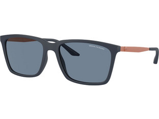 Armani Exchange AX4138S 81812V Ανδρικά Γυαλιά Ηλίου Τετράγωνα Κοκάλινα Μαύρα Πράσινα με Μπλε Polarized Φακό