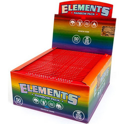 Elements Χαρτάκια - King Size Slim Raindow 32φ. - 50τεμ