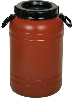 ΒΑΡΕΛΙ ΠΛΑΣΤΙΚΟ ΣΤΡΟΓΓΥΛΟ ΜΕ ΧΕΙΡΟΛΑΒΕΣ 50L