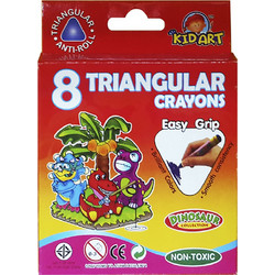 Justnote Kid Art Triangular Κηρομπογιές Σετ 8τμχ