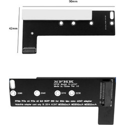PCI Express Card Riser Adapter M Key NVMe M.2 SSD to for Mac Mini 2014 Late A1347