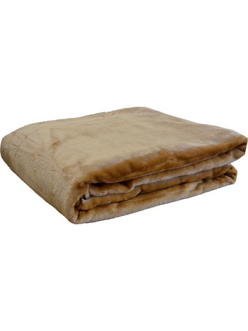 Κουβέρτα Βελουτέ Ημίδιπλη 160x220 7 Beige