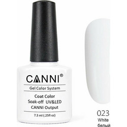 Canni 023 Pure White Ημιμόνιμο Βερνίκι Νυχιών 7.3ml