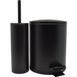 Σετ Πεντάλ Inox 5Lt+Πιγκάλ Μαύρο Ματ Soft Close Ankor