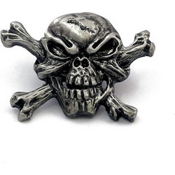 Καρφίτσα Νεκροκεφαλή | Bad Bones Crossbones skull pin | 515783