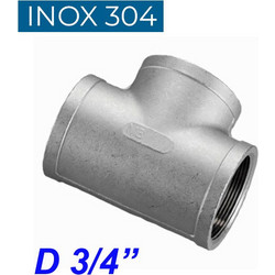 INOX 304 Ταυ θηλυκό 3/4"