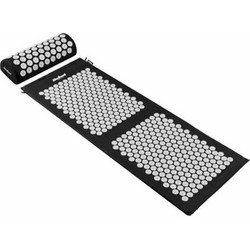 Rebel health mat 130x50cm,acupressure spikes pillow 72x42cm gray Spikes Active
