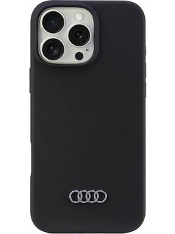 Audi Silicone Case iPhone 16 Pro Max 6.9" black/black hardcase AU-LSRIP16PM-Q3/D1-BK