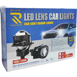 Rchang Προβολείς Αυτοκινήτου 3.0 6500Κ 45W/55W ART:15200 2τμχ - LED Lens Car Lights 2pcs