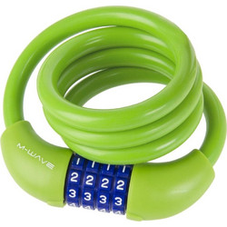 M-WAVE ΚΛΕΙΔΑΡΙΑ ΠΟΔΗΛΑΤΟΥ ΣΠΙΡΑΛ DS 12.10 SILICONE 12x1000 Πράσινο