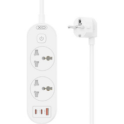 XO WL31 (EU) 30W 2AC + 1USB-A + 2USB-C με Διακόπτη