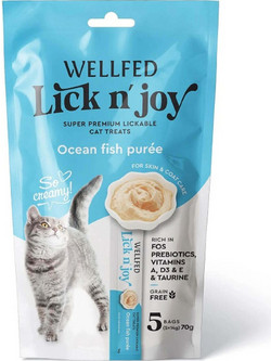 Wellfed Lick N' Joy with Ocean Fish 5x14gr