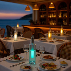 BOTTLELIGHT ATHENS Ρυθμιζόμενο Χρώμα Vivi-LED Φωτιστικό για Μπουκάλια