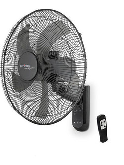 Primo PRWF-800415 Ανεμιστήρας Τοίχου 45cm 65W με Τηλεχειριστήριο Μαύρος