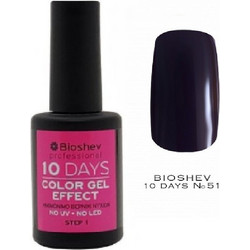 Bioshev 10 Days Color Gel Effect 051 Gloss Βερνίκι Νυχιών Μακράς Διαρκείας 11ml