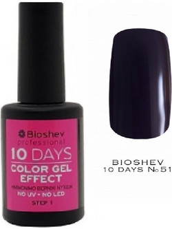 Bioshev 10 Days Color Gel Effect 051 Gloss Βερνίκι Νυχιών Μακράς Διαρκείας 11ml