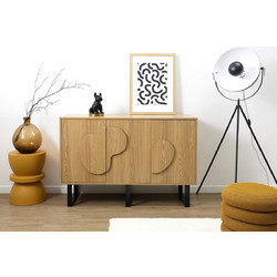 Μπουφές Calypso Home Deco Factory με διαστάσεις 120x40x79cm - Απόχρωση Ξύλου HD0433