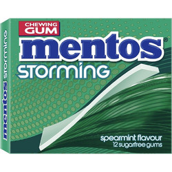 Mentos Τσίχλες Storming Spearmint 12Χ33gr (Π1578415)