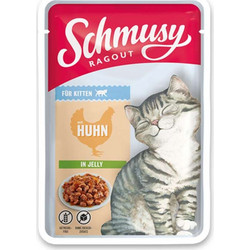 Finnern Schmusy Ragout Kitten Grain Free with Chicken in Jelly 100gr